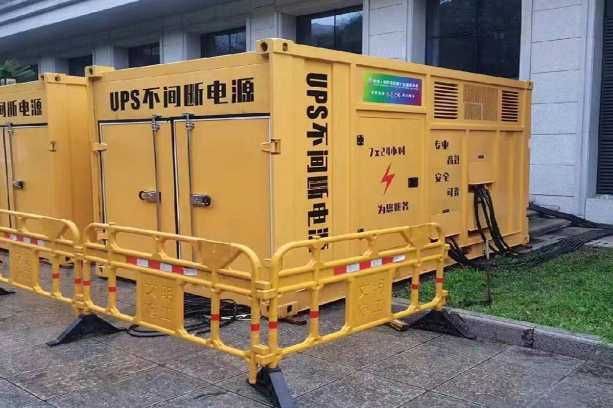嘉陵发电机租赁施工现场