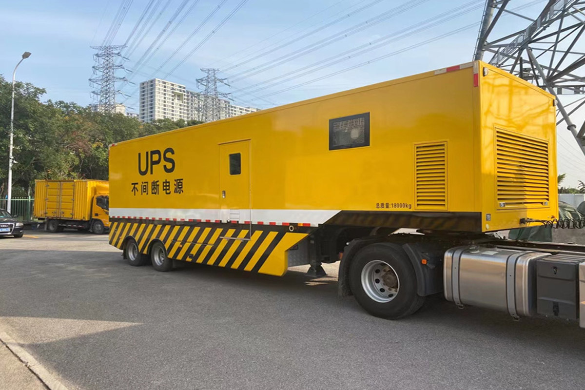 嘉陵发电机租赁施工现场