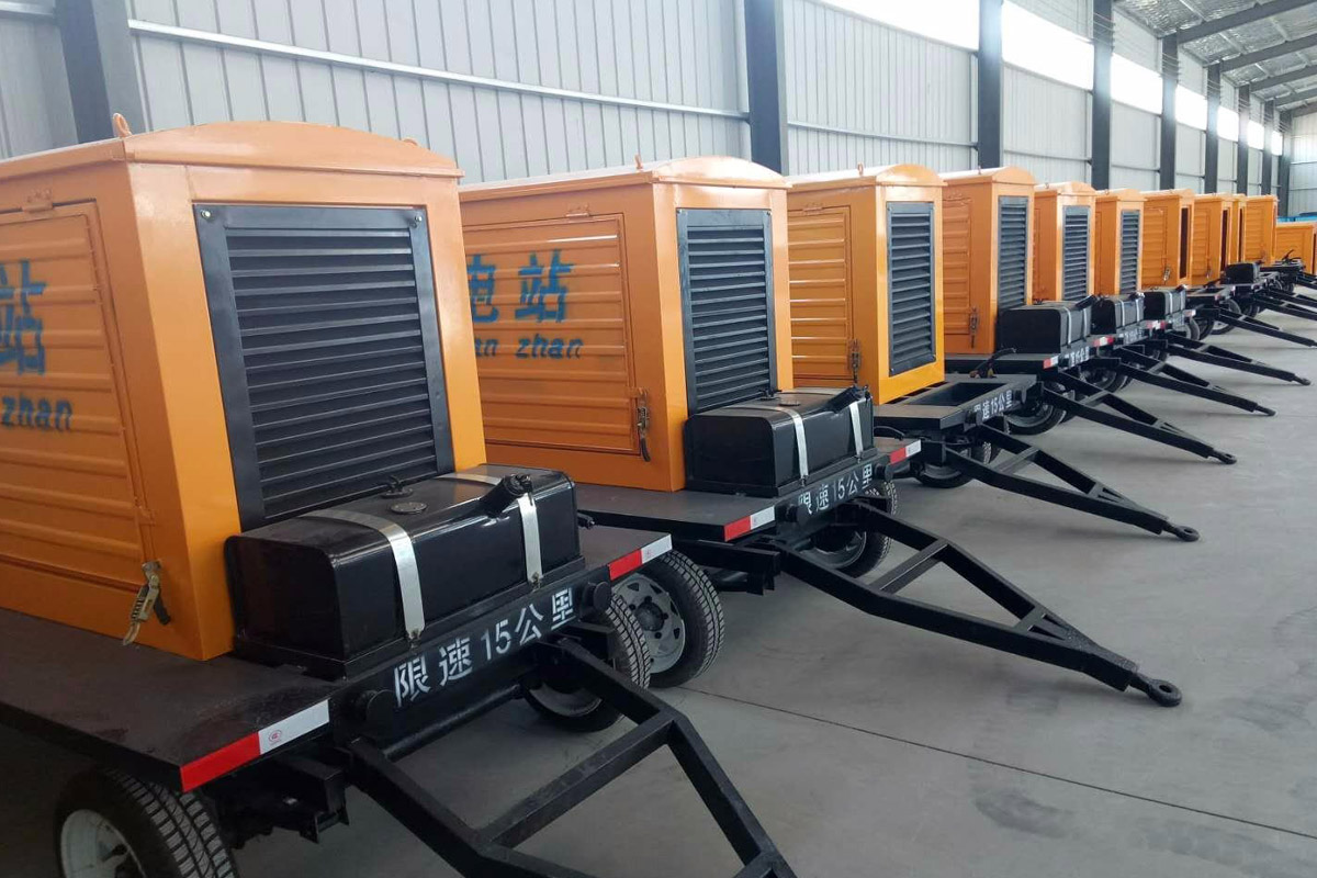 嘉陵发电机租赁施工现场